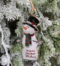 Warm Wishes Ornament 2.5x4in
