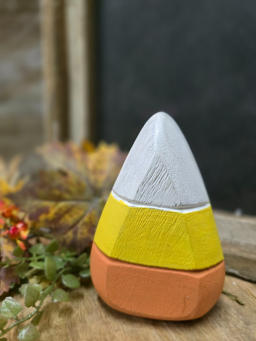 Small Wooden Candy Corn 3.5x5.25in