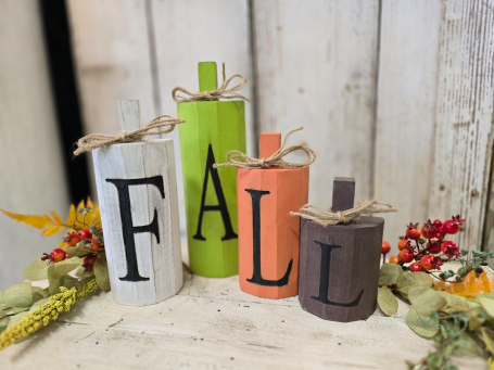 Fall Blocks 10, 8.5, 7 and 5.5in H