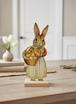 Prairie Girl Metal Rabbit 3x6in