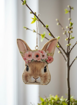 Daisy Mae Metal Ornament 4x5in