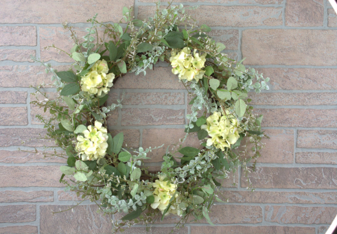 Garden Hydrangia Wreath