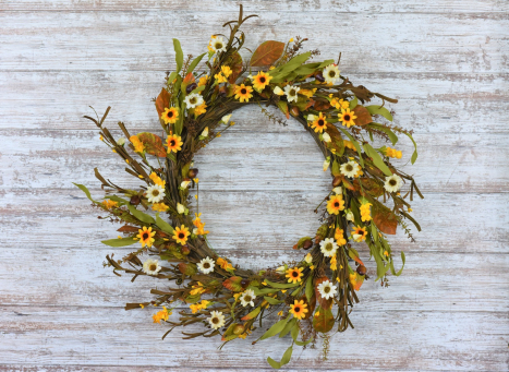 Autumn Aster Wreath