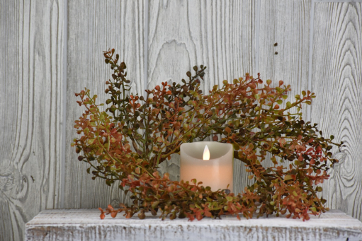 Fall Peppergrass 4.5in Candle Ring