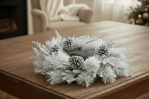 Snowy Winter Morning 4.5in Candle Ring