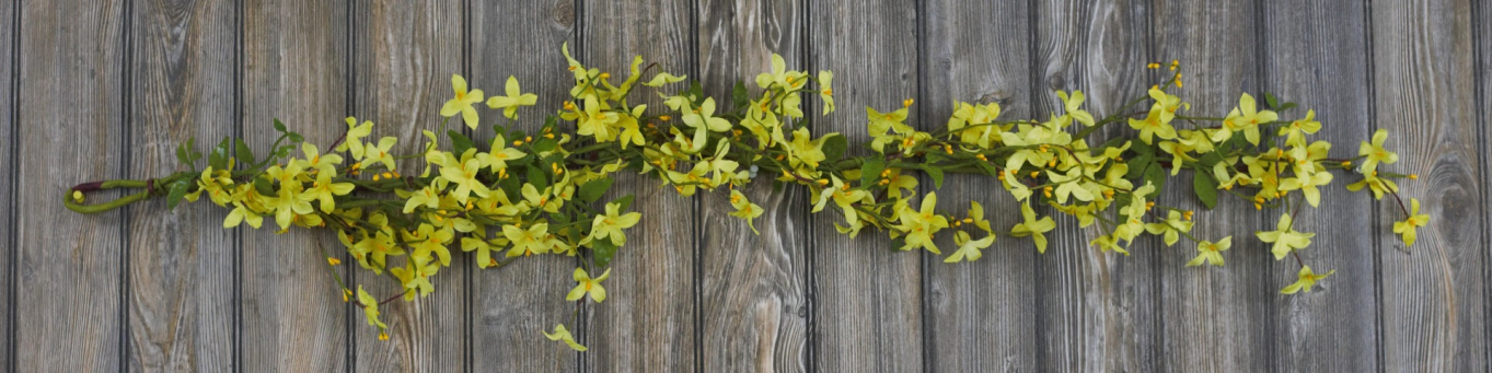 Blooming Forsythia 4 Ft Garland