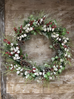 Silver Christmas Bells XL Wreath