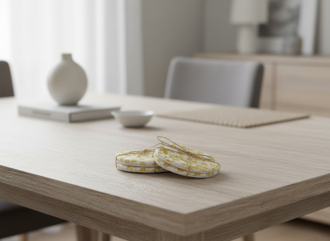 Yellow & Cream Braided Coasters 4x4in Set of 4 pcs
