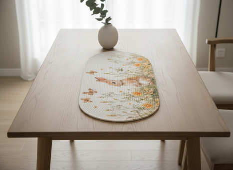 Spring Time Braided Oval Runner 36x12in