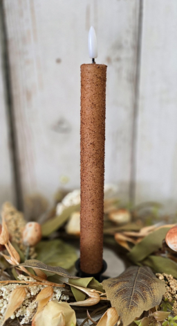 Grunge 10in Taper Realistic Flame Set of 2