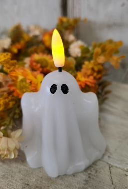 Mini Ghost Realistic Flame 2.75in H Set of 2
