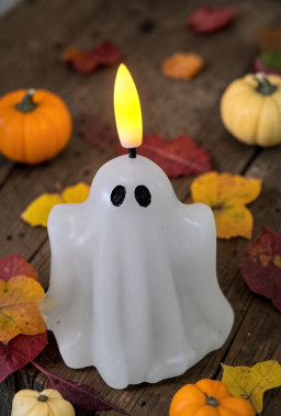 Mini Ghost Realistic Flame 2.75in H Set of 2