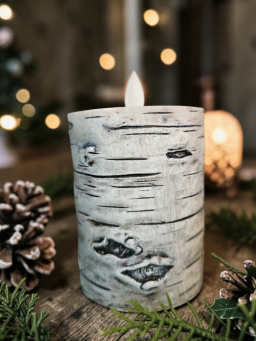 Birch 3x4in Moving Flame LED Candle