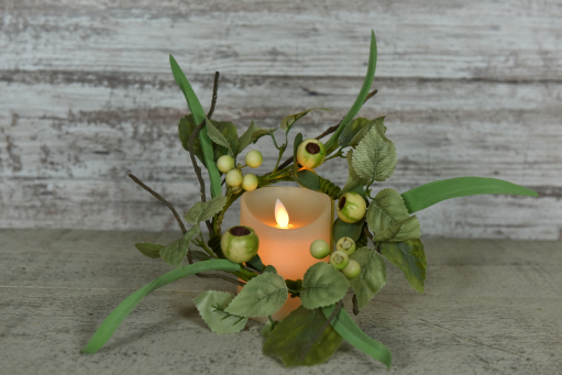 Berry Herb 4.5in Candle Ring