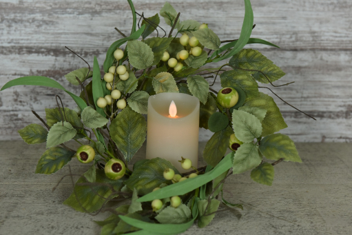 Berry Herb 6.5in Candle Ring