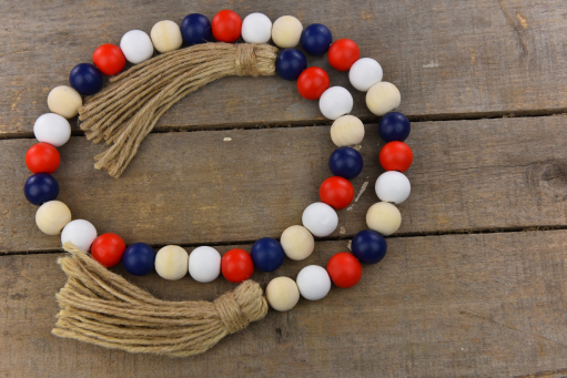 Americana Beaded Strand 37in