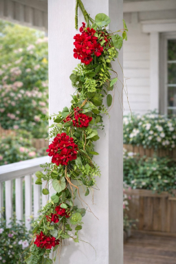 Scarlet Fern 4ft Garland