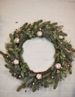 Christmas Peppermint Wreath