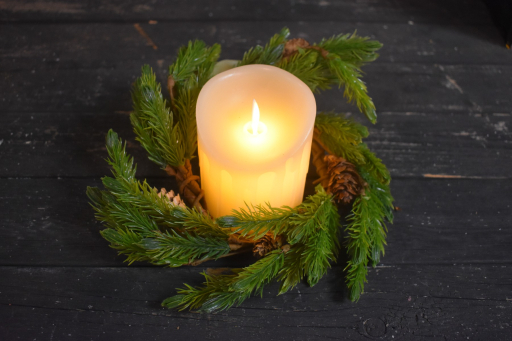 Natural Spruce 4.5in Candle Ring