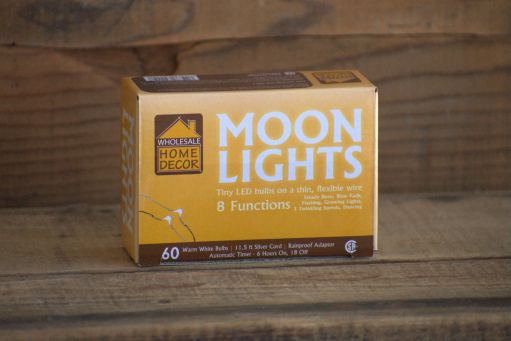 60 Bulb 11.5ft Battery Operated Moon Light Warm White with Multi Function & Timer