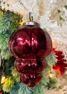 Cranberry Charm Hanging Ornament 4.3in