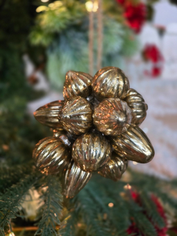 Golden Flurry Ornament Bunch Set of 20