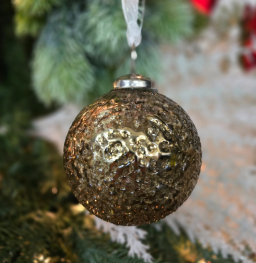 Butterscotch Ball Hanging Ornament 3.5in