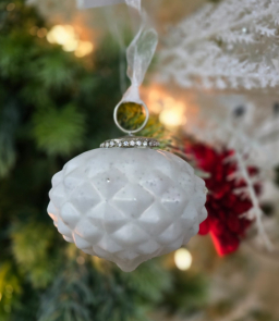 Snowkiss Charm Hanging Ornament 3.5in
