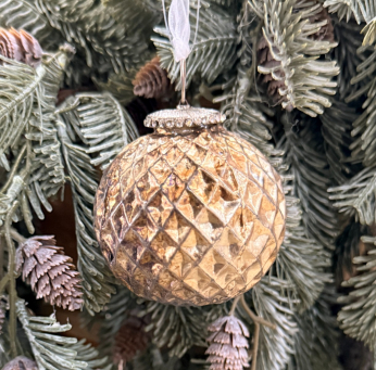 Copper Diamond Hanging Ornament 3.5in