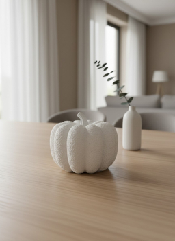 Prairie Paper Mache Pumpkin 7x7x6in