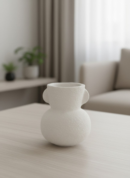 Little Prairie Paper Mache Vase 4x4x5in