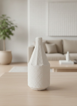 Farmstead Milk Paper Mache Vase 5x5x11in