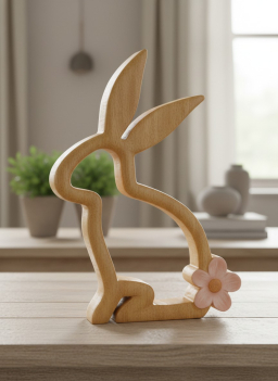 Hollow Sitting Rabbit 4x6in