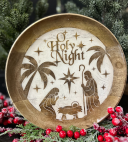 Nativity Plate 10x10in