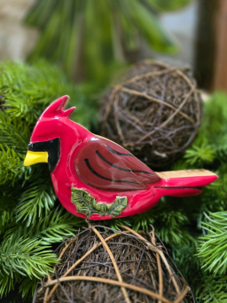 Sitting Cardinal  2x4in