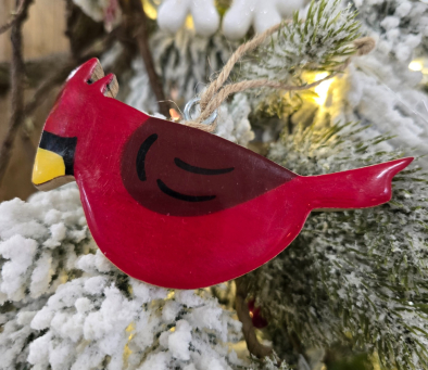 Love Bird Ornament 2x4in