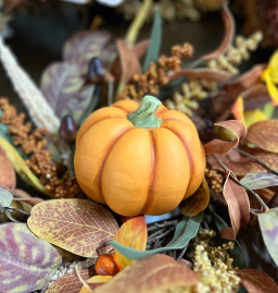 Little Orange Resin Pumpkin 3in