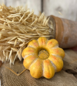 Pumpkin Taper Holder 4x4in