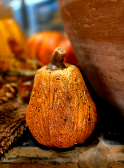 Rustic Manor Pumpkin 4x4x4in