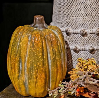 Barnyard Pumpkin 5x5x7in