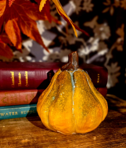 Weathered Hearth Pumpkin 4x4x4in