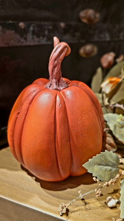 Poppy Pumpkin 6x5x7in