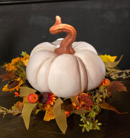 Marshmellow Pumpkin 7x6x6in