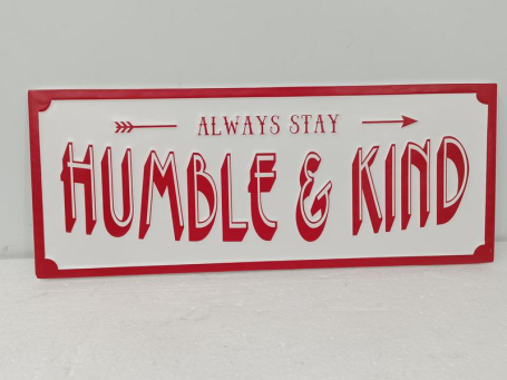 Humble Metal Sign 20x8in