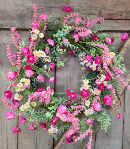 Pink Sunshine Wreath
