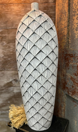 Tall Diamond Vase 24in