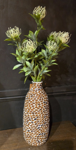 Ivory Thistle Stem 22in