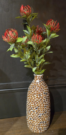 Crimsom Thistle Stem 22in