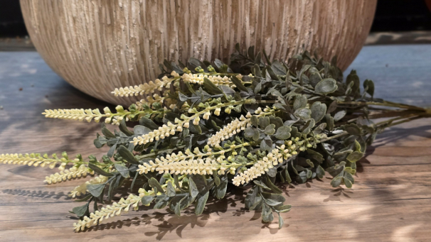 Spring Cream Bloom Stem 22in