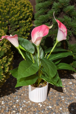 Pink Calla Lilly Pot 16in